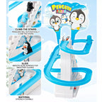 Electric Penguin Slide Racing Track Set With Light & Music
