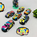 6Pcs Mini ABS Inertial Cars Set With Storage Box
