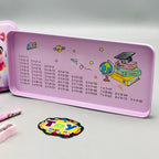 6Pcs Unicorn Themed Tin Geometry Box