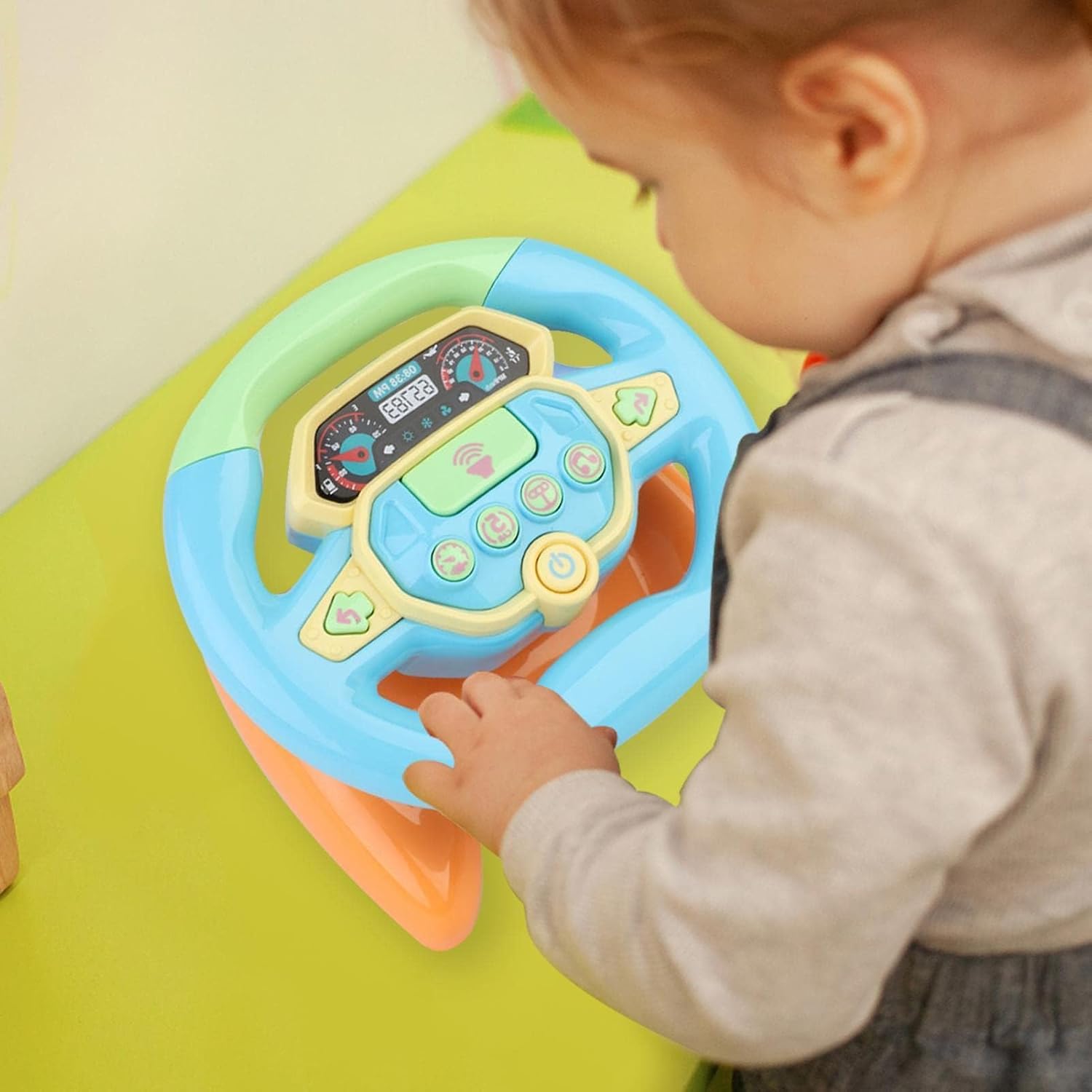 Battery Operated Kids Steering Wheel With Light & Music