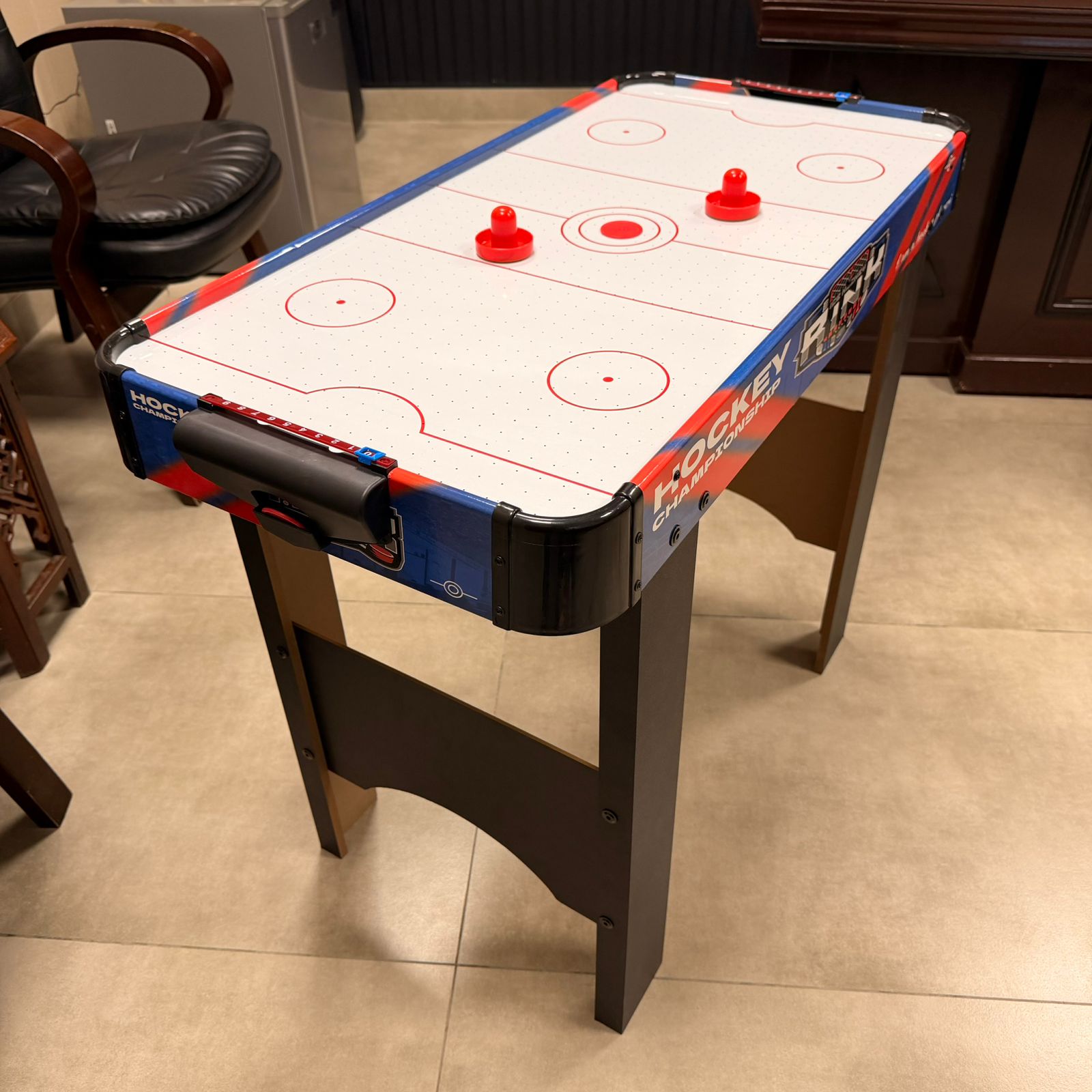74cm Wooden Air Hockey Game Table - Sporty Theme