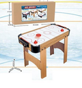 74cm Wooden Air Hockey Game Table - Wood Finish Theme