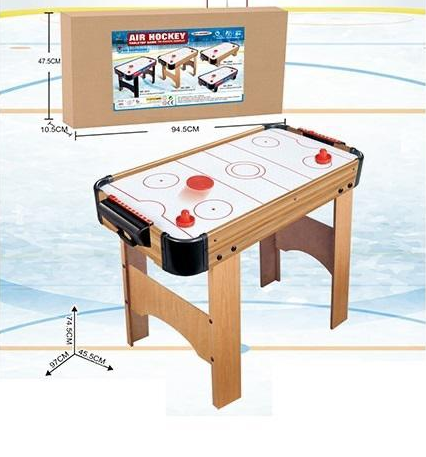 74cm Wooden Air Hockey Game Table - Wood Finish Theme