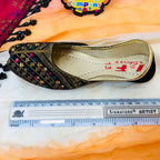Hand-Made Multani Khussa For Girls - Multi Black