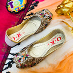 Hand-Made Multani Khussa For Girls - Multi Skin