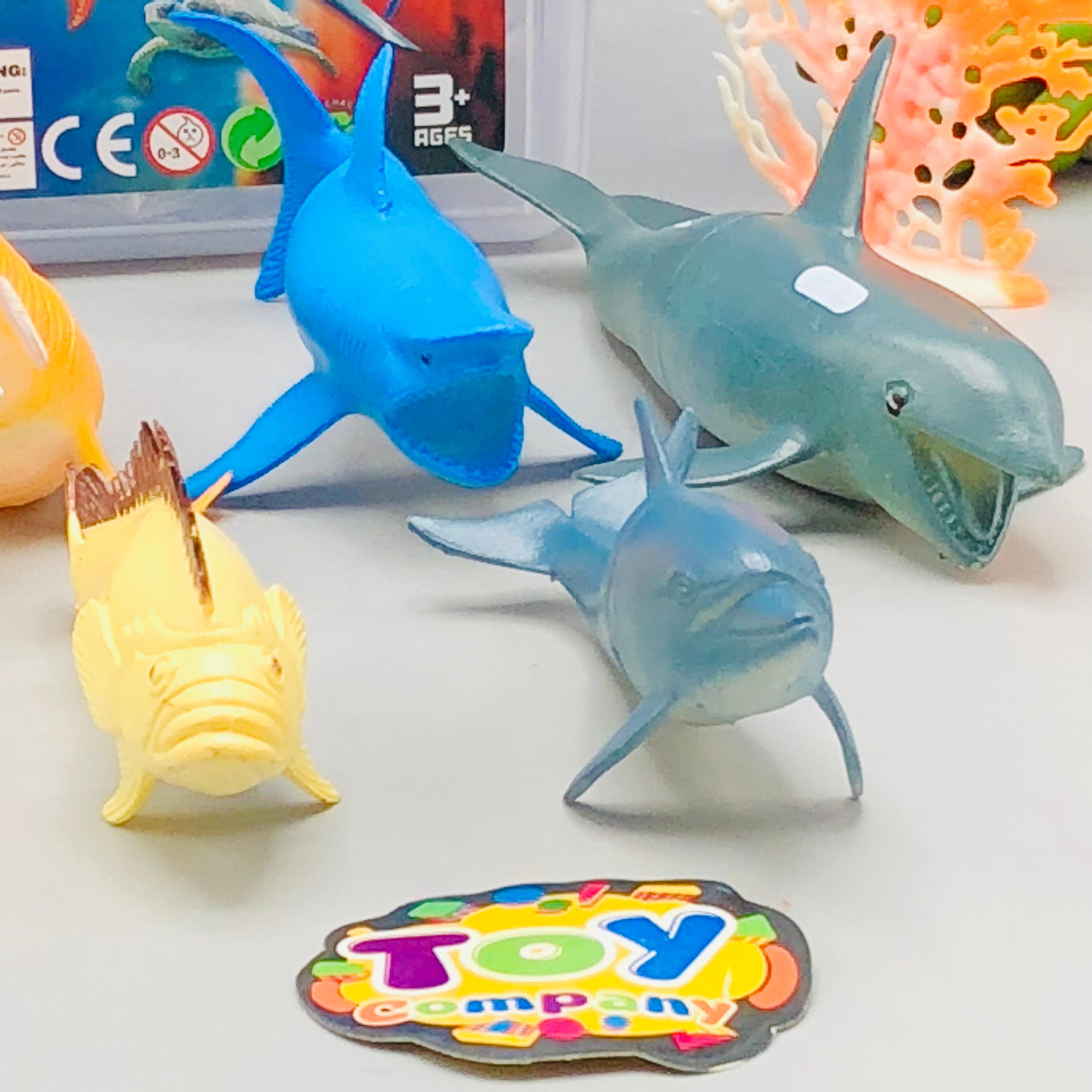 25Pcs Kids Wild Sea Animal World Toy With Storage Box