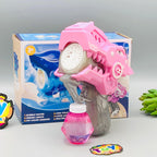 Battery Operated Kids Shark Colorful Bubble Gun