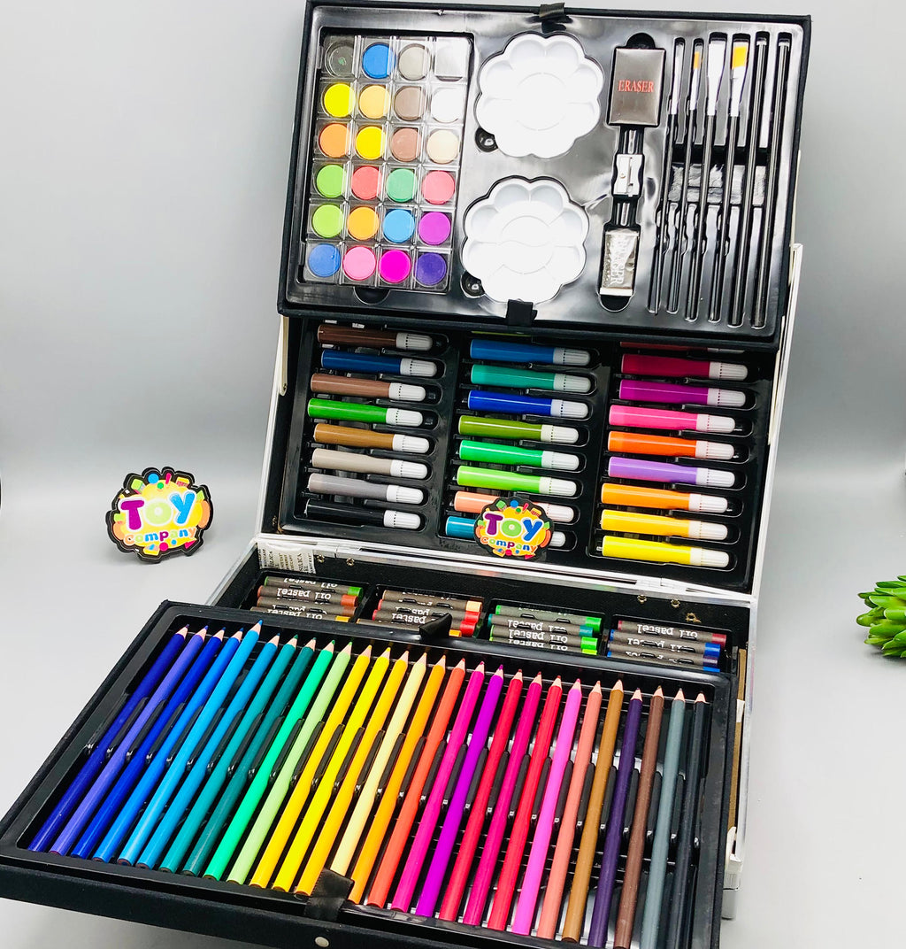 145Pcs Premium Kuromi Themed Kids Painting Kit Briefcase