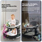 4in1 Multi-functional Baby Dino Musical Walker - Black