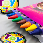 8Pcs Jumbo Sofia Themed Color Crayons