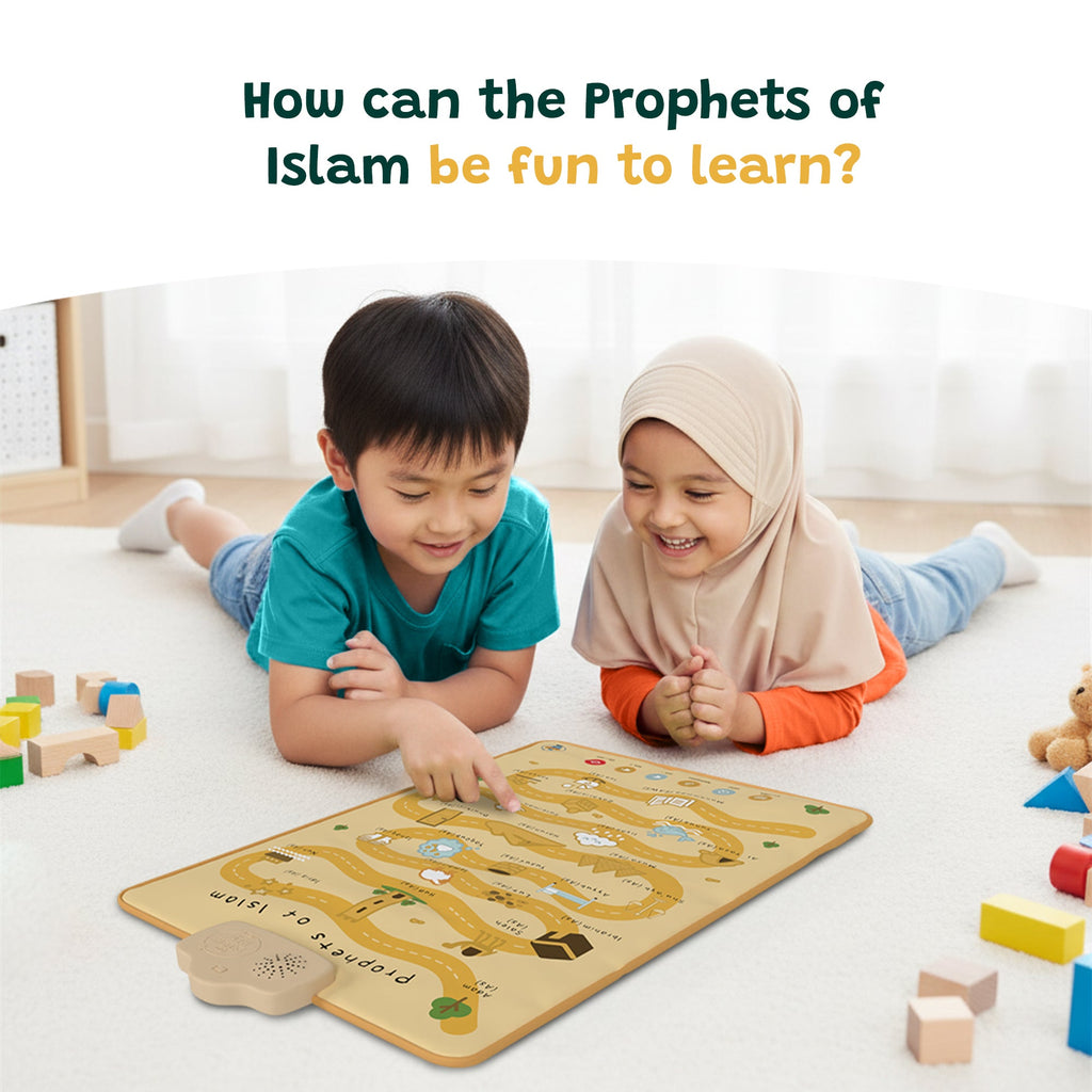Prophets of Islam Interactive Audio Mat & Wall Art | Learn About the 25 Prophets Stories