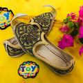 Hand-Made Traditional Khussa For Boys - Multi Black
