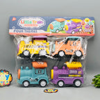 ABS Cute Press & Go Little Train - 4Pcs