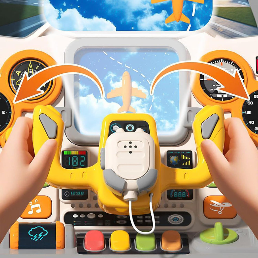 Battery Operated Simulation Aircraft Cockpit Game