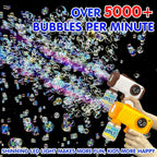 Electric Cute Mini Fun Colorful Bubble Gun