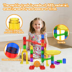 DIY 3D Space Marble Run Roller Coaster Building Blocks