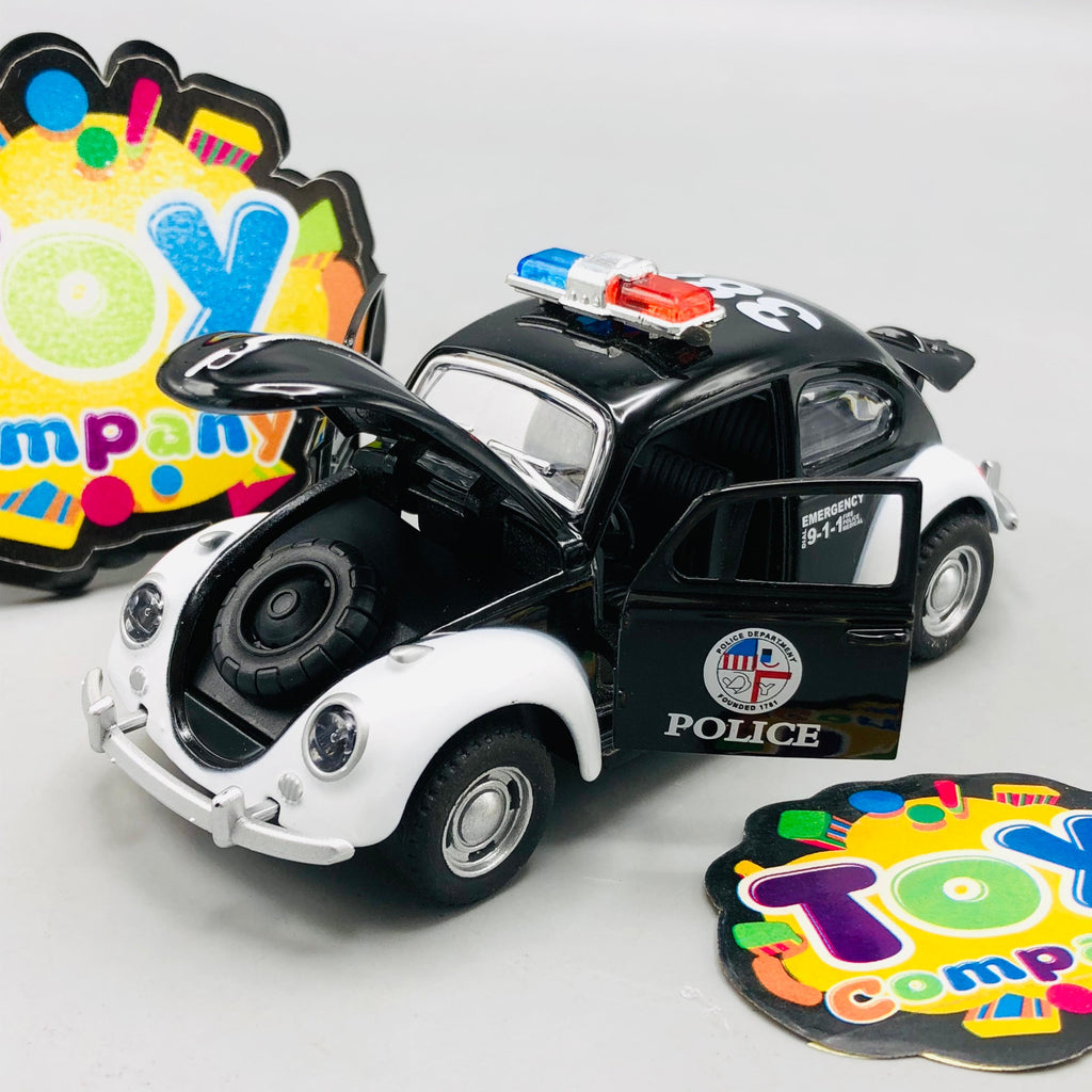 1:36 Mini Diecast Police Department Beetle Model - 1Pc
