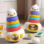 Montessori Duck Tumbler Stacker & Egg Pairing Toy