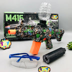 Electric M416 Gel Blaster Shooting Gun With Lights Muffler