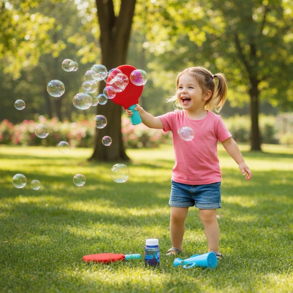 Kids Colorful Bubbles Ping Pong Set