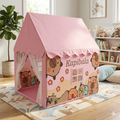 Kids Portable Play Tent House With Storage Bag - Pink