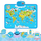 Multi-functional Baby Animals World Musical Map