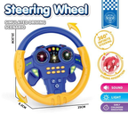 Kids Musical Simulated Driving Scenario Steering Wheel