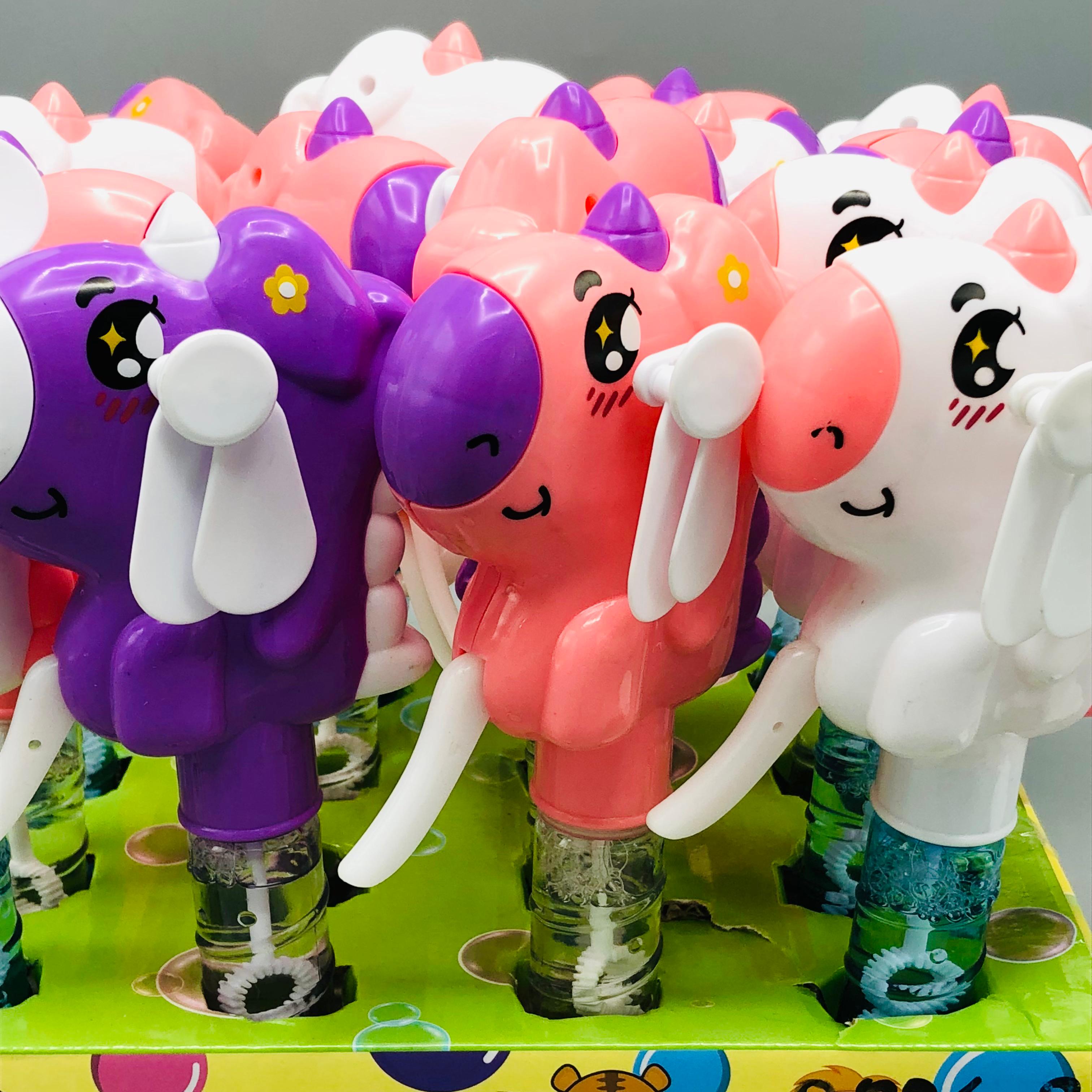 Pony Horse Hand Press Fan & Bubble Stick - 1Pc
