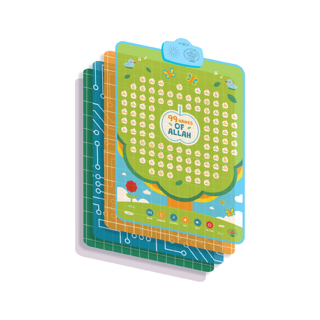 99 Names of Allah Interactive Audio Mat & Wall Art | Reflect On Their Meaning and Benefits