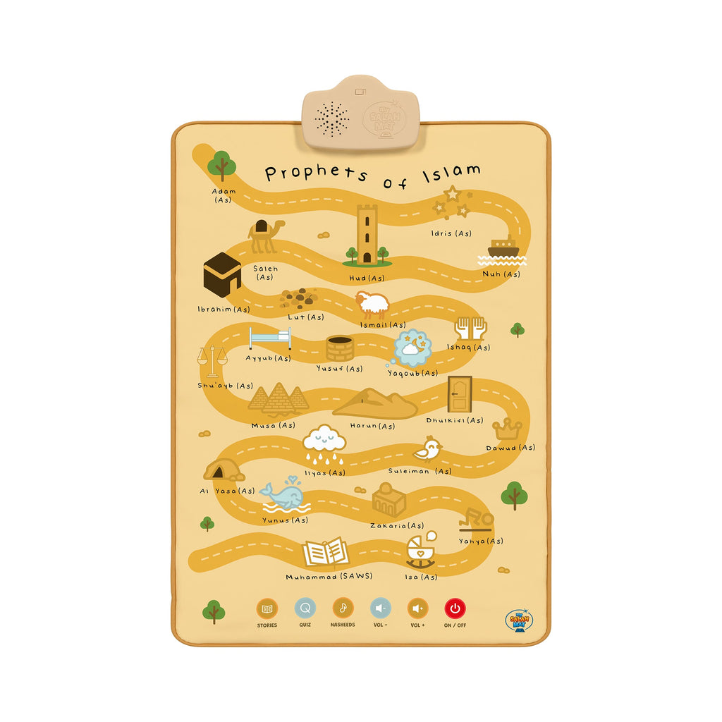 Prophets of Islam Interactive Audio Mat & Wall Art | Learn About the 25 Prophets Stories