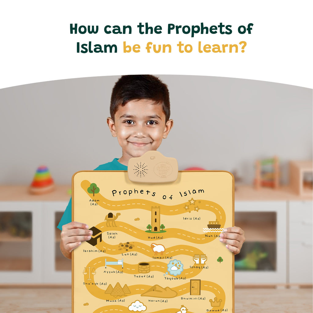 Prophets of Islam Interactive Audio Mat & Wall Art | Learn About the 25 Prophets Stories