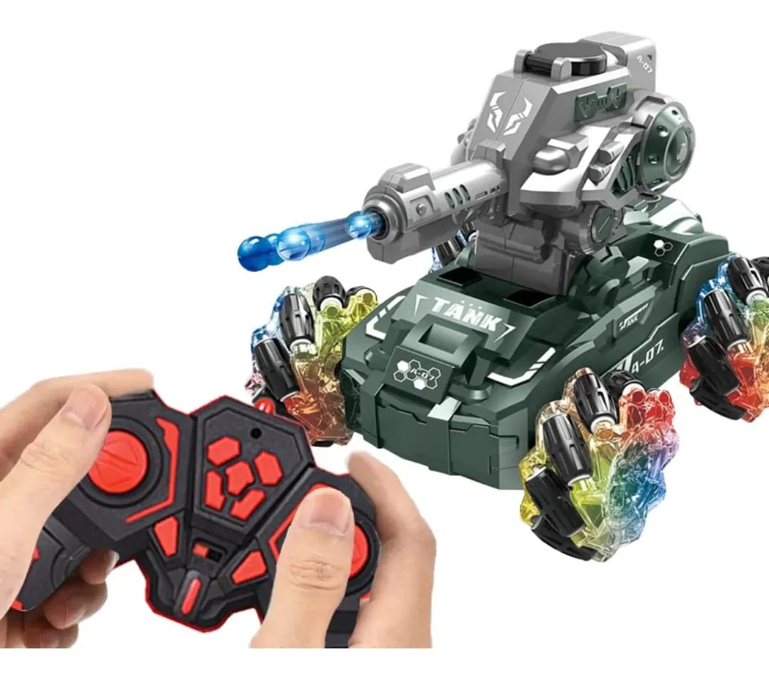 Remote Control Gel Blaster Shooting Tank With Smoke
