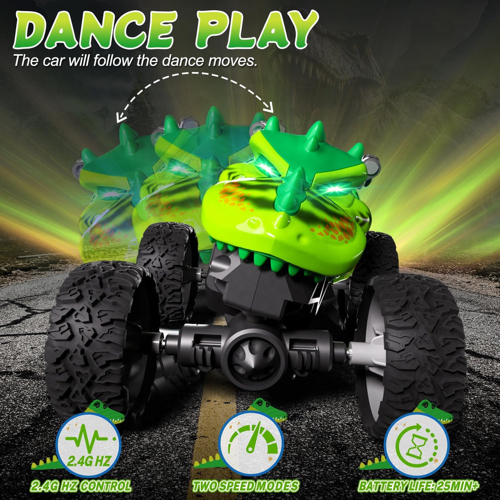 2.4GHz RC Mini Dinosaur Alloy Stunt Car