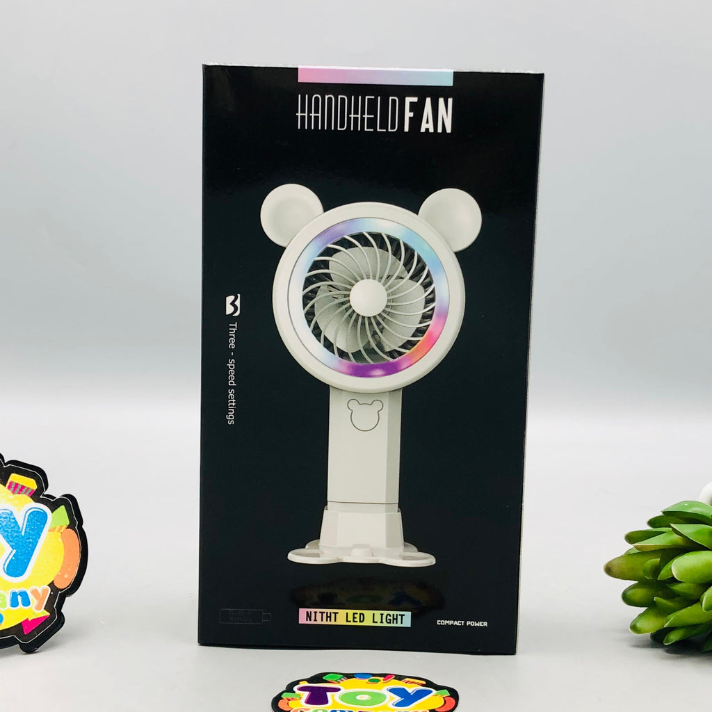 Rechargeable Bear Cooling Fan With Night Lights