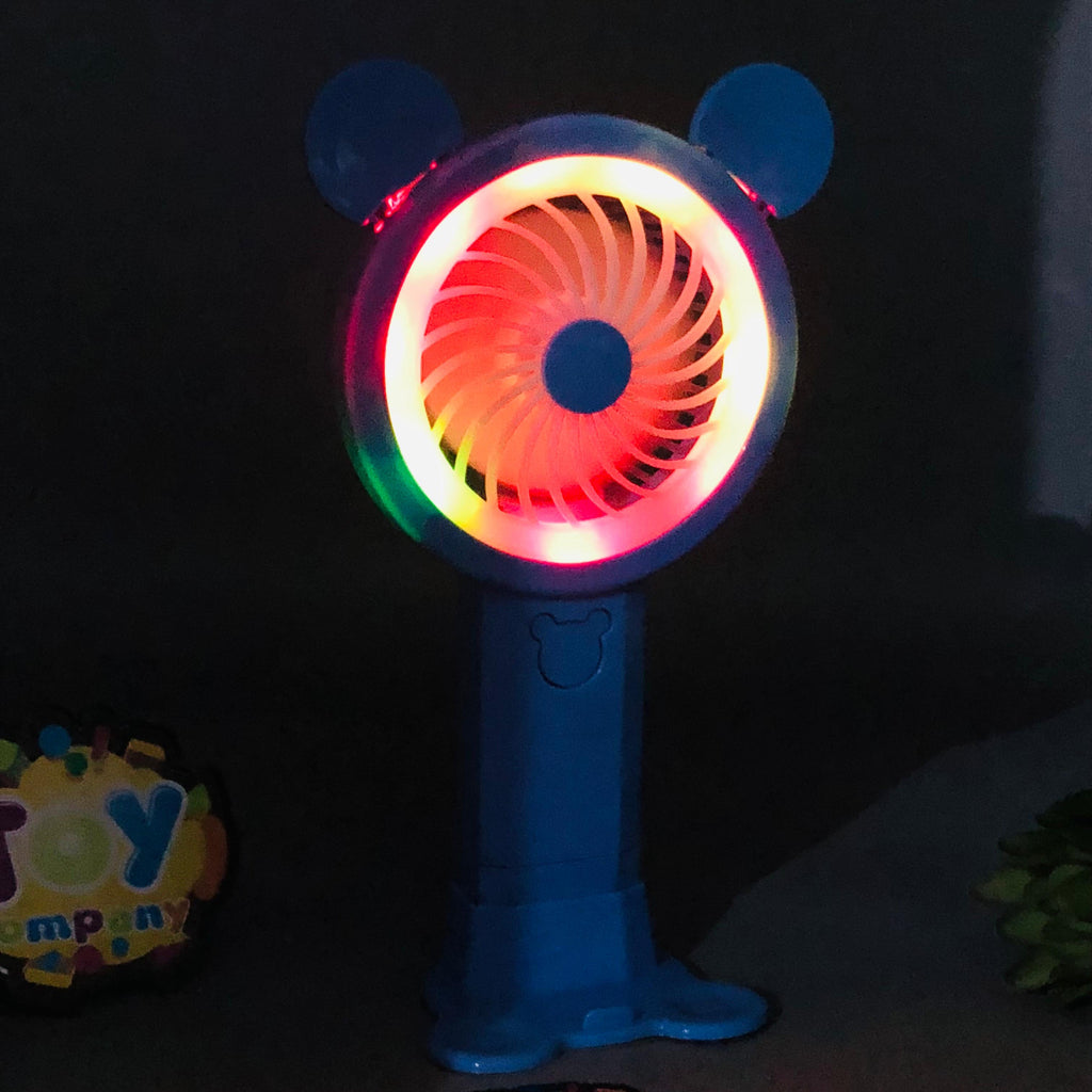 Rechargeable Bear Cooling Fan With Night Lights