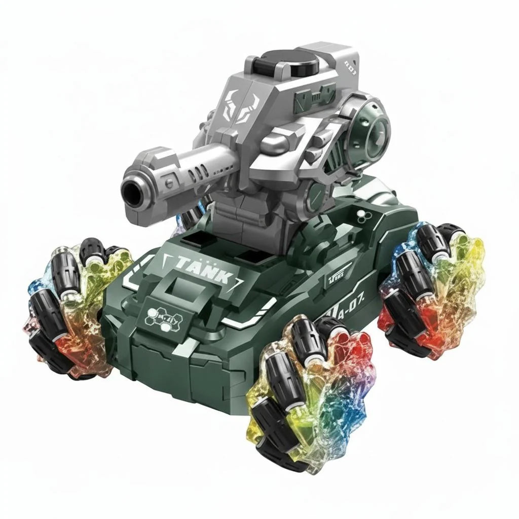 Remote Control Gel Blaster Shooting Tank With Smoke