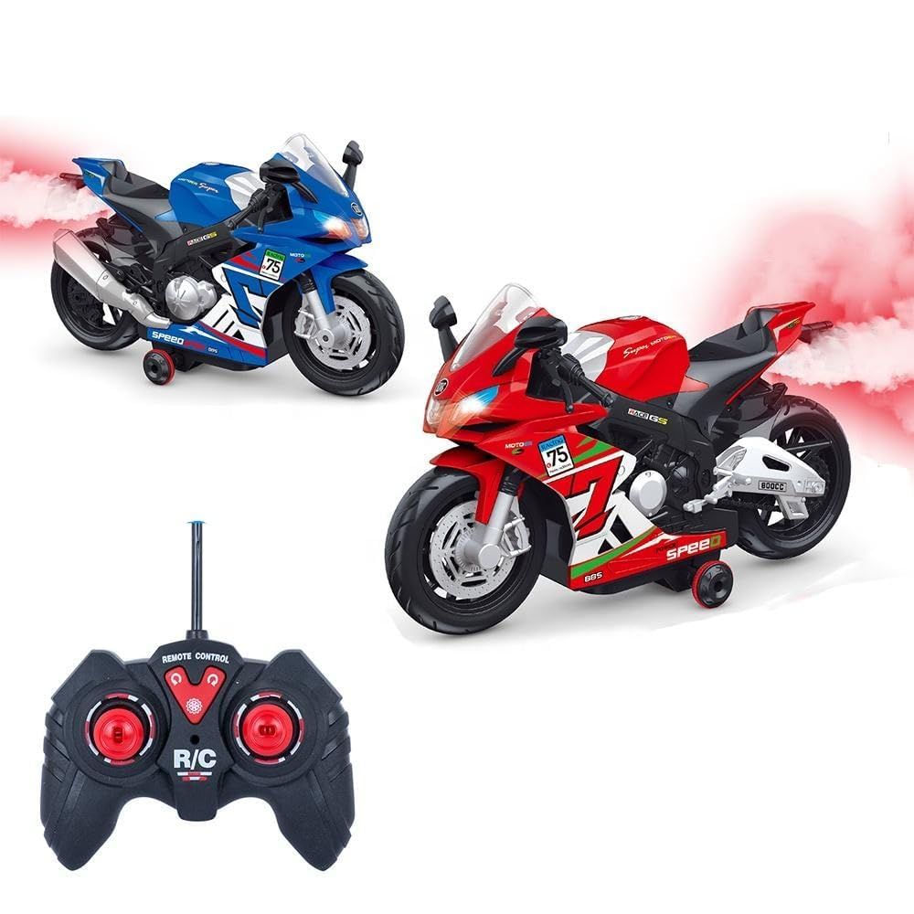 Remote Control Racing Bike With Smoke