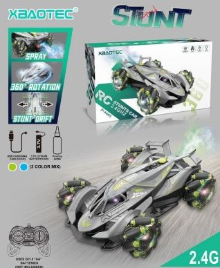 2.4GHz Remote Control Stunt Spray Car