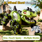 Remote & Gesture Control 8 Wheels Stunt Spray Dinosaur