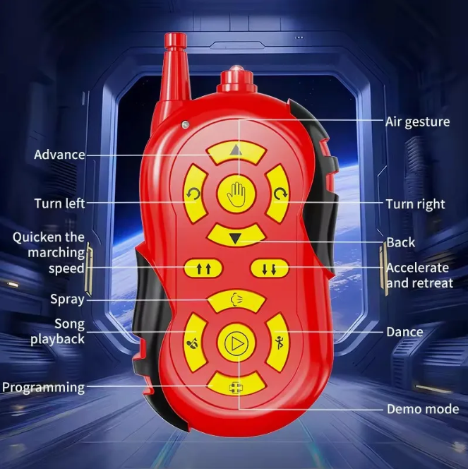 Remote & Induction Control Mecha Robot With Smoke
