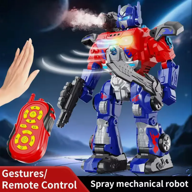 Remote & Induction Control Mecha Robot With Smoke