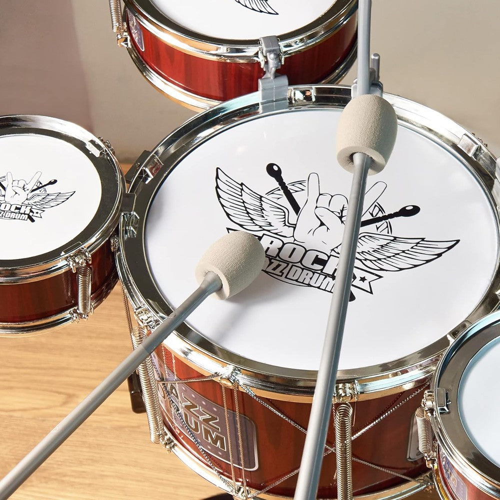 Kids Rock Music Jazz Drums With Instruments