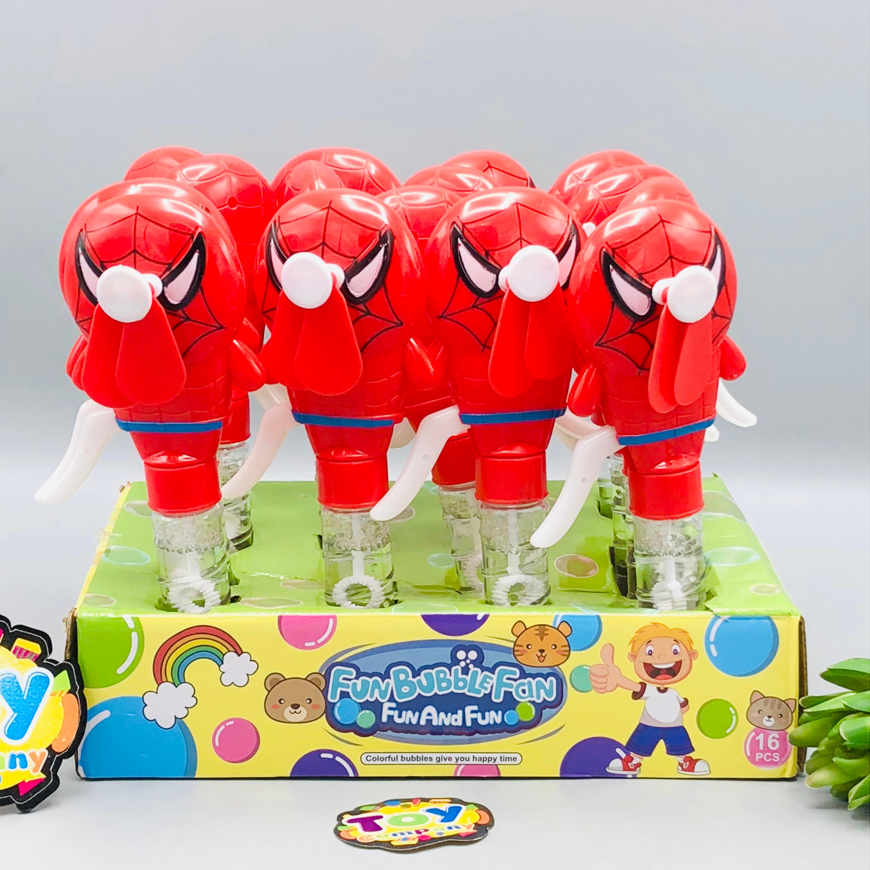 Spiderman Hand Press Fan & Bubble Stick - 1Pc
