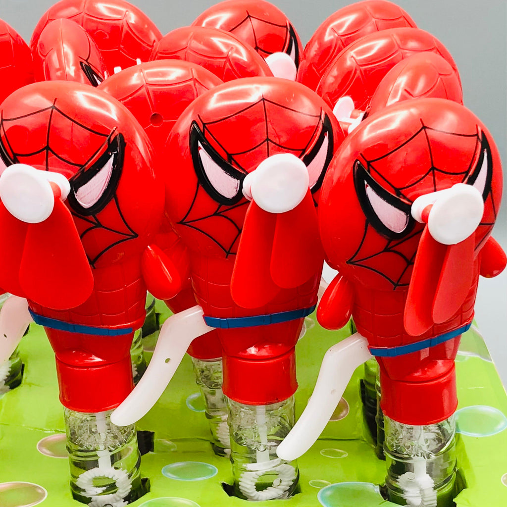 Spiderman Hand Press Fan & Bubble Stick - 1Pc