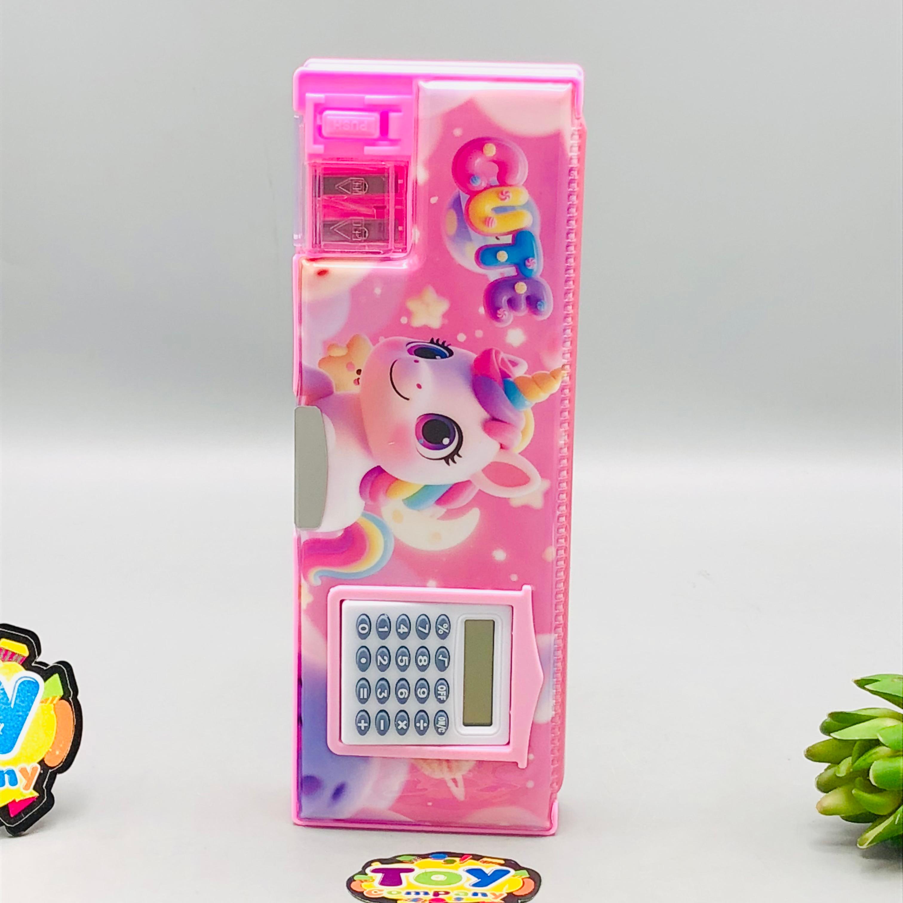Unicorn Double-Sided Geometry Box With Calculator