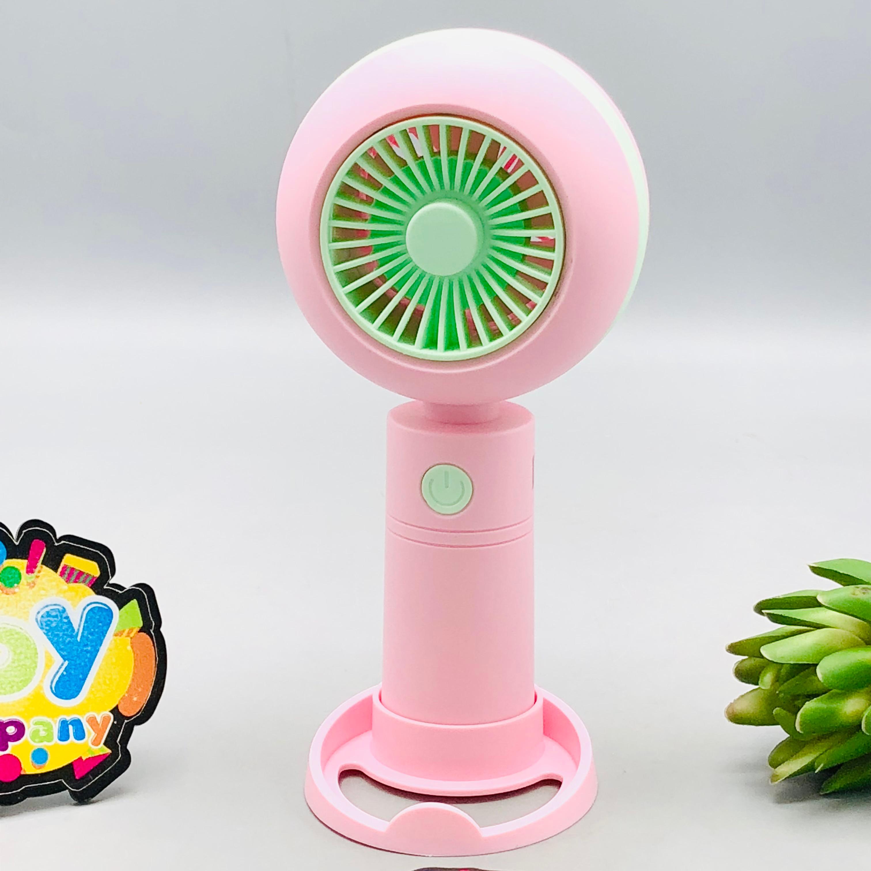 7" Rechargeable Unique Design Cooling Fan With Light