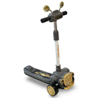 Vintage Car Design Kids Scooter With Light & Music - Gray