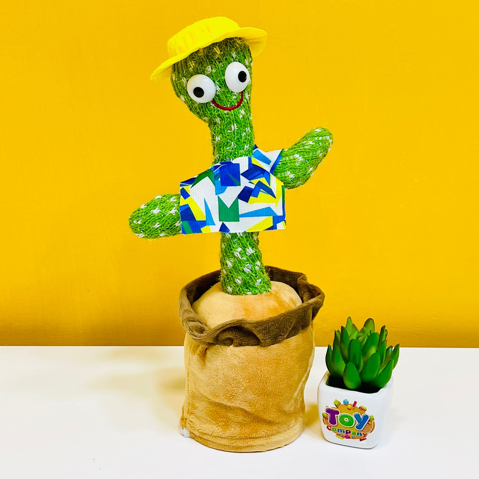 Rechargeable Cute Dancing and Talking Cactus - Large