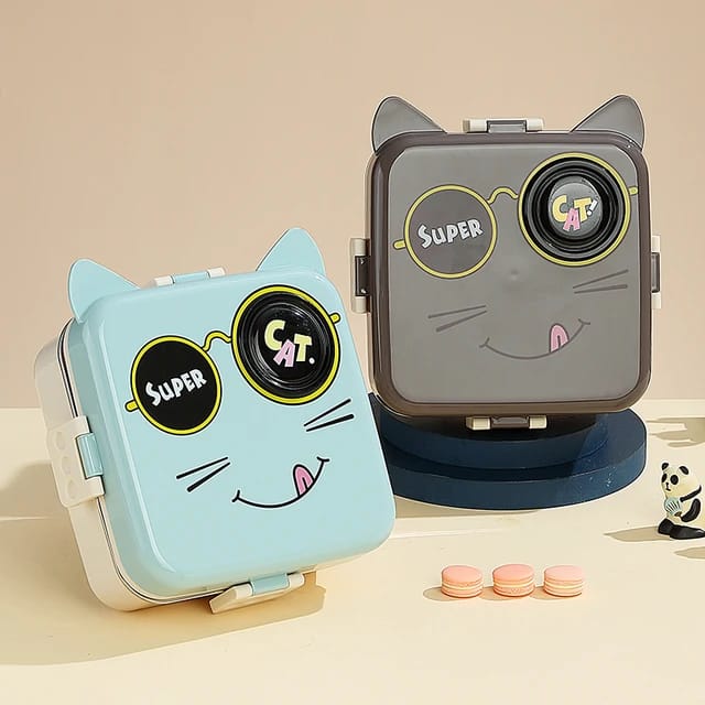 Cat Eye Stainless Steel Lunch Box