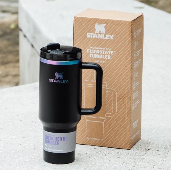 Stanley Insulated Tumbler With Straw - Black